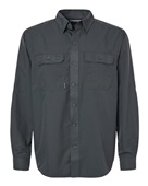 Dri Duck Men's Crossroad Woven Shirt 4441 CHARCOAL Pocket