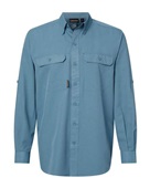 Dri Duck Men's Crossroad Woven Shirt 4441 SLATE BLUE Pocket