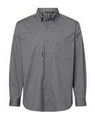 Dri Duck Men's Craftsman Woven Shirt 4450DD GUNMETAL Pocket