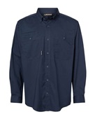 Dri Duck Men's Craftsman Woven Shirt 4450DD DEEP BLUE Pocket