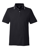 Nautica Men's Deck Polo N17165 BLACK/ WHITE Pocket