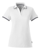 Nautica Ladies' Deck Polo N17168 WHITE/ NAUTCA NV Pocket
