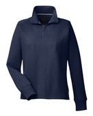 Nautica Ladies' Anchor Quarter-Zip Pullover N17397 NAUTICA NAVY Pocket