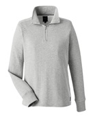 Nautica Ladies' Anchor Quarter-Zip Pullover N17397 OXFORD Pocket