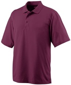 Adult 3-Button Wicking Sport Polo Shirt MAROON Pocket