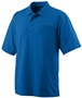 Adult 3-Button Wicking Sport Polo Shirt ROYAL Pocket