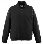 Adult/ Youth Fleece 1/2 Zip Pullover BLACK Pocket