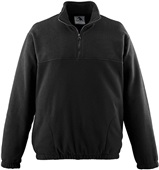 Adult Youth Chill Fleece 1/2 Zip Pullover (YXS,AS -Forest,Royal,Black) BLACK Pocket