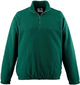 Adult Youth Chill Fleece 1/2 Zip Pullover (YXS,AS -Forest,Royal,Black) DARK GREEN Pocket