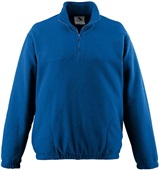 Adult Youth Chill Fleece 1/2 Zip Pullover ROYAL Pocket