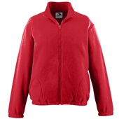 Augusta Adult Chill Fleece Full-Zip Jacket 3540 RED Pocket