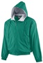 Augusta Hooded Taffeta Jacket Lined Fleece DARK GREEN Pocket