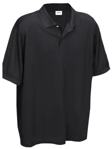 Vos Adult Performance Polo Shirts 101 BLACK 