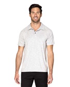 Threadfast Apparel Unisex Impact Polo 382PL HEATHER GREY Pocket