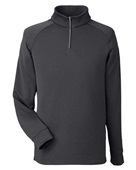 Core 365 Unisex Fusion Chromasoft Fleece Quarter-Zip CE801 CARBON Pocket