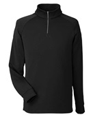 Core 365 Unisex Fusion Chromasoft Fleece Quarter-Zip CE801 BLACK Pocket