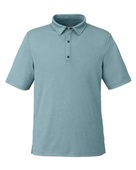 North End Men's Replay Recycled Polo NE102 OPAL BLUE Pocket