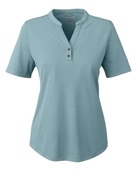 North End Ladies' Replay Recycled Polo NE102W OPAL BLUE Pocket