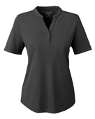 North End Ladies' Replay Recycled Polo NE102W BLACK Pocket