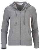 Boxercraft Womens Dream Fleece Full-Zip Hoodie OXFORD HEATHER Pocket