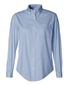 Van Heusen Women's Pinpoint Oxford Shirt 13V0110 BLUE Pocket