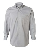 Van Heusen Non-Iron Pinpoint Oxford Shirt 13V0143 FRENCH GREY Pocket