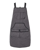 Dri Duck Workman's Apron 1500 CHARCOAL/ BLACK Front