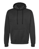 Tultex Unisex Fleece Hooded Sweatshirt 320 BLACK Front