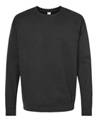 Tultex Unisex Fleece Crewneck Sweatshirt 340 BLACK Front