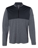 Adidas Lightweight Quarter-Zip Pullover A280 BLACK HEATHER/ CARBON Pocket