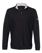 Adidas Performance Textured Quarter-Zip Pullover A295 BLACK Pocket