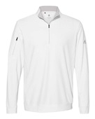 Adidas Performance Textured Quarter-Zip Pullover A295 WHITE Pocket