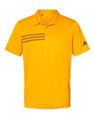 Adidas 3-Stripes Chest Polo A324 TEAM COLLEGIATE GOLD/ BLACK Pocket