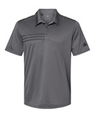 Adidas 3-Stripes Chest Polo A324 GREY FIVE/ BLACK Pocket