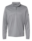 Adidas Lightweight Quarter-Zip Pullover A401 GREY THREE Pocket