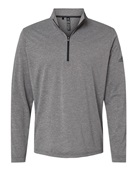 Adidas Lightweight Quarter-Zip Pullover A401 BLACK HEATHER Pocket