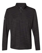 Adidas Lightweight Mlange Quarter-Zip Pullover A475 BLACK MELANGE Pocket