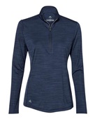 Adidas Women's Lightweight Mlange Quarter-Zip Pullover A476 COLLEGIATE NAVY MELANGE Pocket