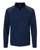 Adidas Shoulder Stripe Quarter-Zip Pullover A520 TEAM NAVY BLUE Pocket