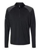 Adidas Shoulder Stripe Quarter-Zip Pullover A520 BLACK Pocket