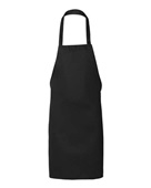 Q-Tees Butcher Apron Q2010 BLACK Front