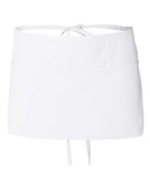Q-Tees Waist Apron With Pockets Q2115 WHITE Front