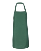 Q-Tees Bib Apron Q4010 FOREST Front