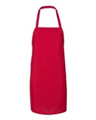 Q-Tees Bib Apron Q4010 RED Front