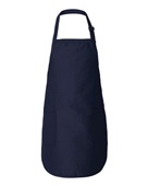 Q-Tees Full-Length Apron With Pockets Q4350 NAVY Front