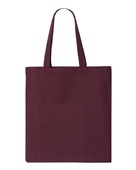 Q-Tees Economical Tote QTB MAROON Front