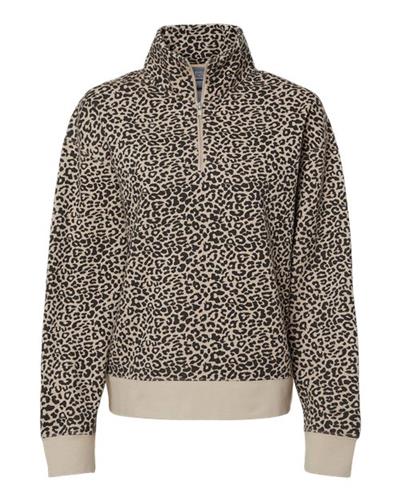 Mv Sport Women's Sueded Fleece Quarter-Zip Sweatshirt W22713