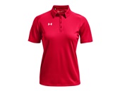 Under Armour Women's Tech Team Polo 1370431 600 - RED Pocket