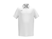 Under Armour Boys' Tech Team Polo 1370439 100 - WHT Pocket