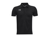 Under Armour Boys' Tech Team Polo 1370439 001 - BLACK Pocket